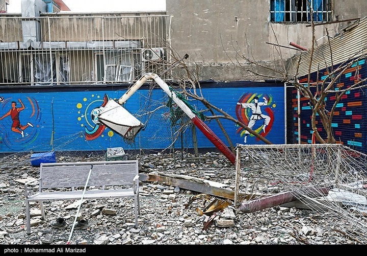 مدارس آسیب‌دیده در دوران جنگ رمضان-تهران