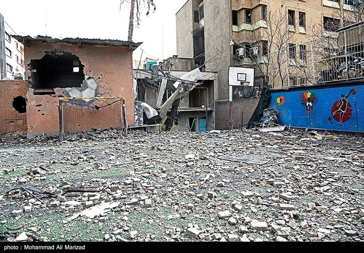 مدارس آسیب‌دیده در دوران جنگ رمضان-تهران