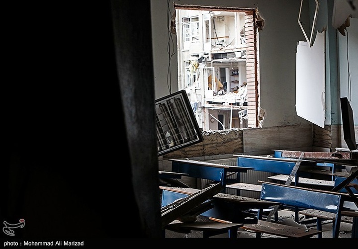 مدارس آسیب‌دیده در دوران جنگ رمضان-تهران
