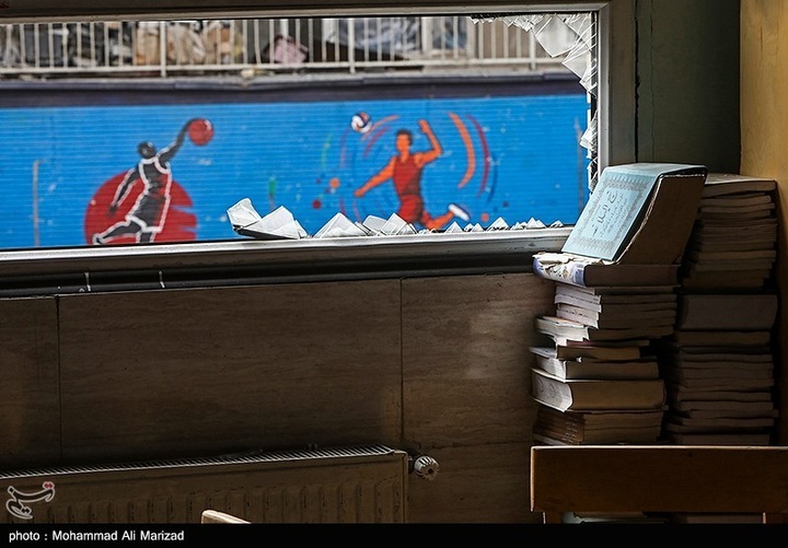 مدارس آسیب‌دیده در دوران جنگ رمضان-تهران