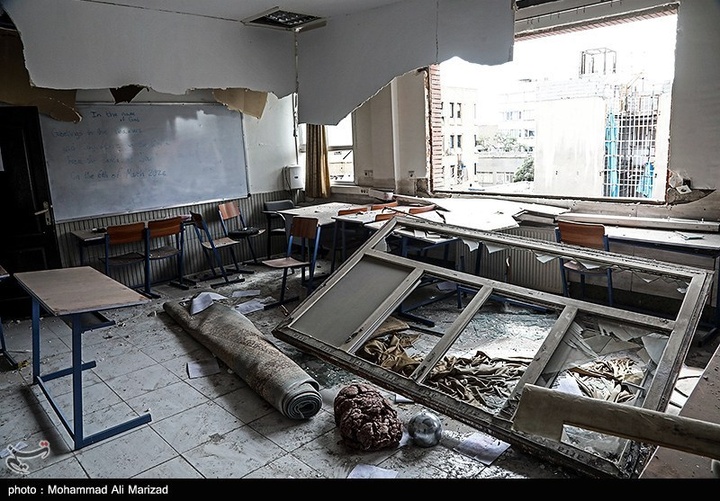 مدارس آسیب‌دیده در دوران جنگ رمضان-تهران