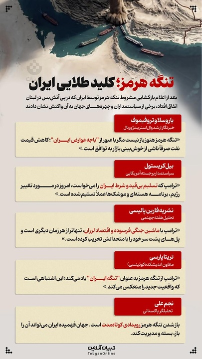 تنگه هرمز؛ کلید طلایی ایران