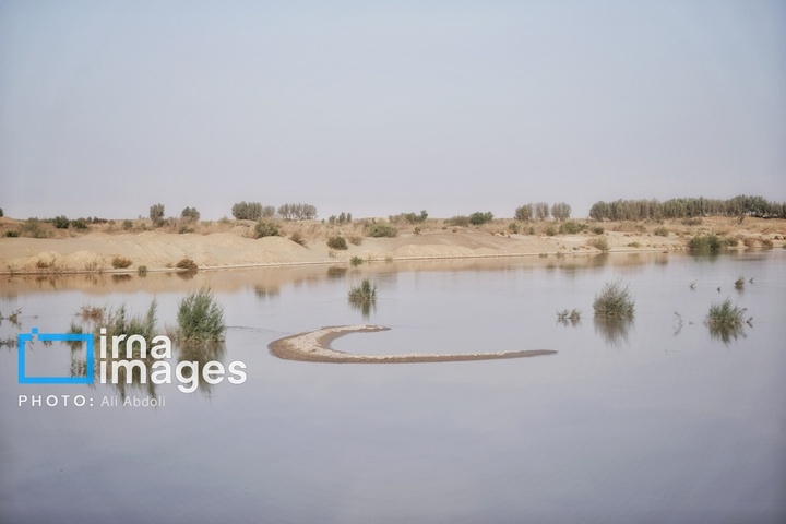 ورود آب به سیستان پس از سال‌ها خشکسالی