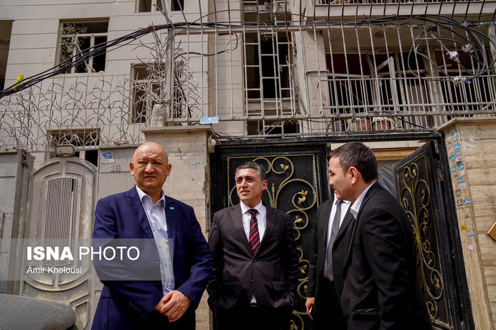 بازدید سفرا از مناطق آسیب دیده در جنگ رمضان