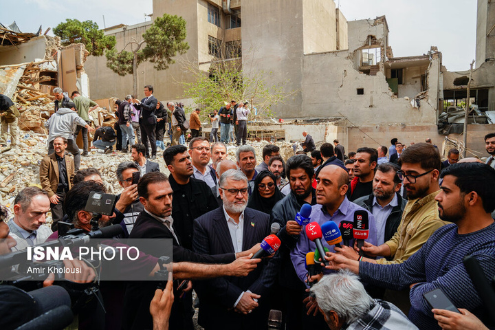 بازدید سفرا از مناطق آسیب دیده در جنگ رمضان