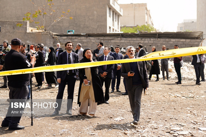 بازدید سفرا از مناطق آسیب دیده در جنگ رمضان