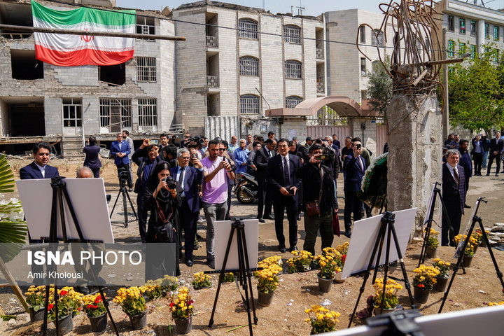 بازدید سفرا از مناطق آسیب دیده در جنگ رمضان