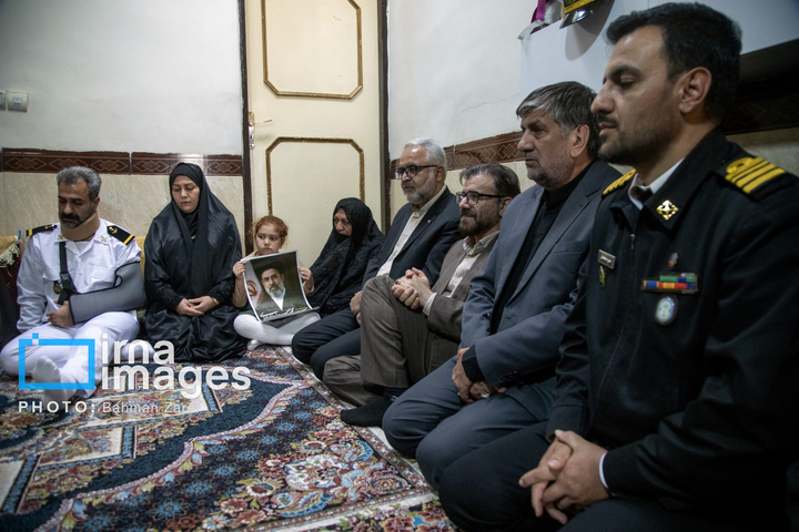 دیدار مسئولان کرمانشاه با جانباز ناوشکن دنا