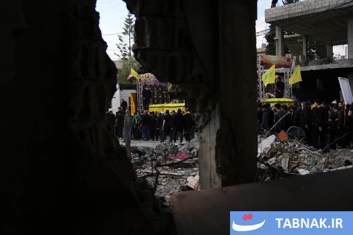 مراسم تشییع شهدای حزب‌الله