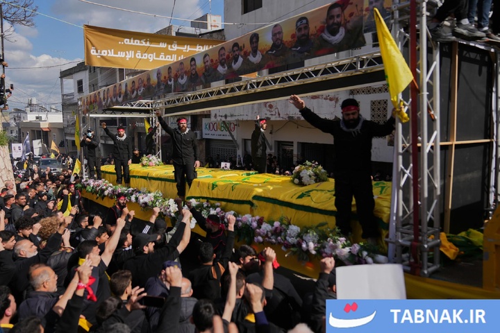 مراسم تشییع شهدای حزب‌الله