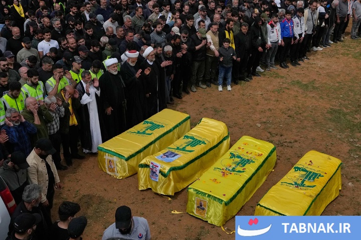 مراسم تشییع شهدای حزب‌الله