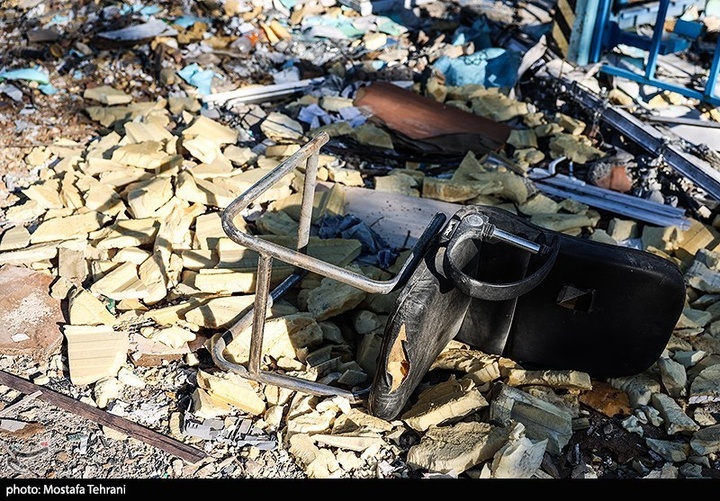 آثار حملات آمریکایی_صهیونی به ساختمان شهرداری منطقه 18