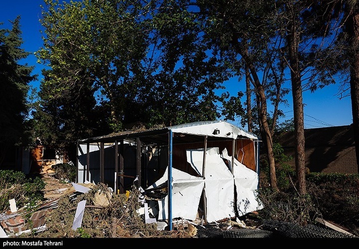 آثار حملات آمریکایی_صهیونی به ساختمان شهرداری منطقه 18