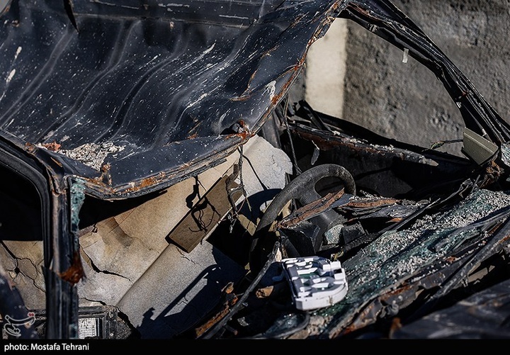 آثار حملات آمریکایی_صهیونی به ساختمان شهرداری منطقه 18