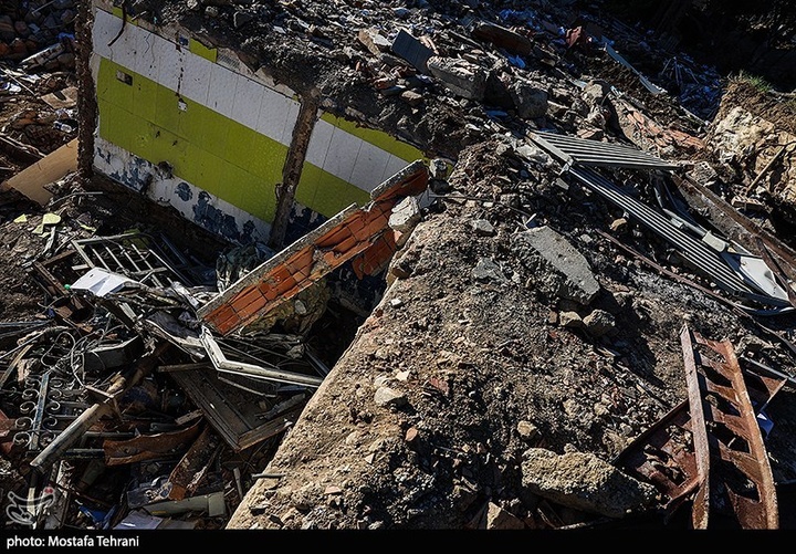 آثار حملات آمریکایی_صهیونی به ساختمان شهرداری منطقه 18