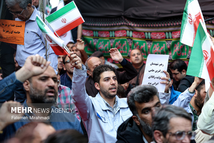 تجدید میثاق جامعه کار و تولید با رهبر شهید