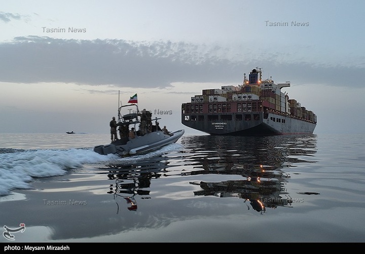 تصاویر اختصاصی تسنیم از توقیف کشتی کانتینری MSC اسرائیلی