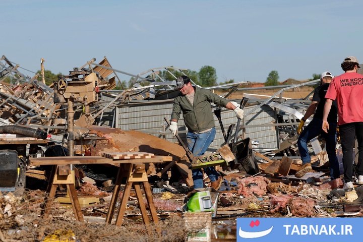 گردباد شمال اوکلاهما را درنوردید