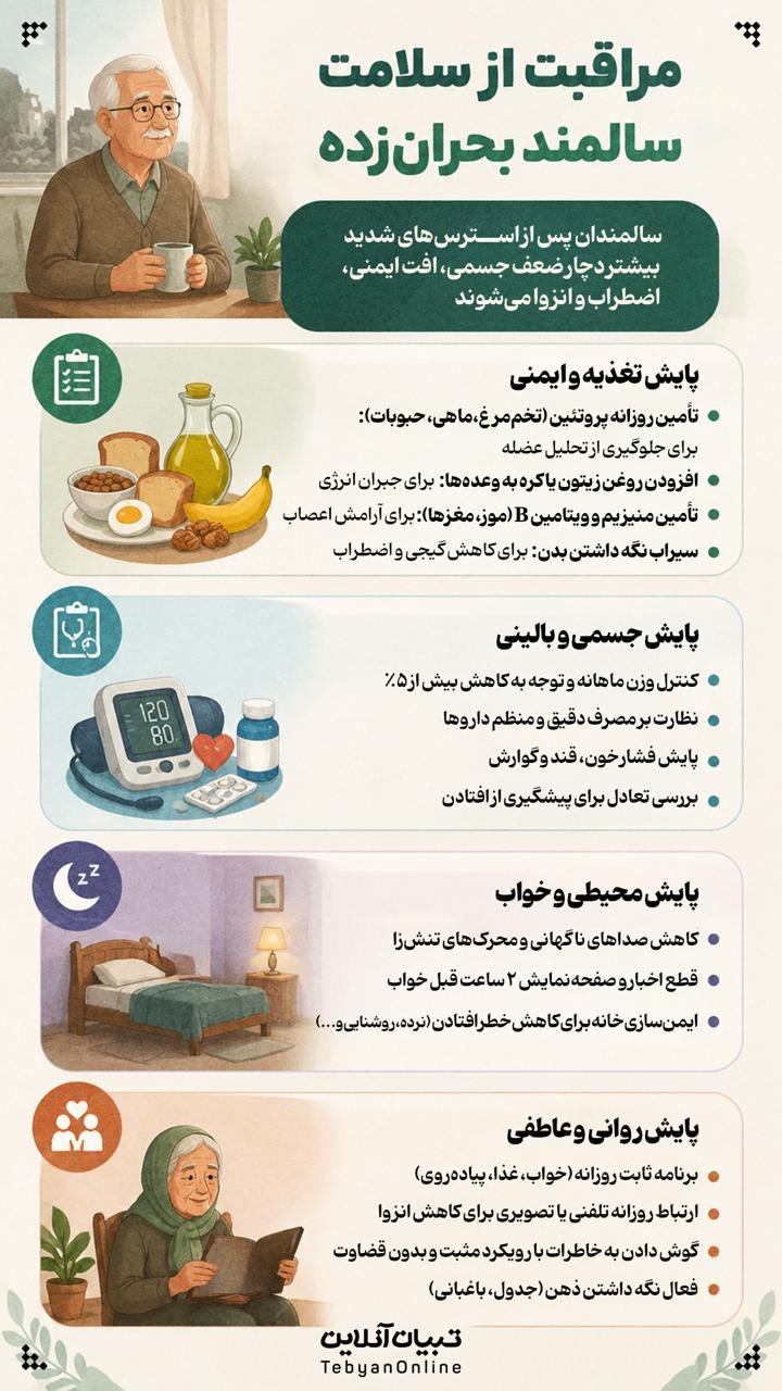 مراقبت از سلامتِ سالمندِ بحران‌زده