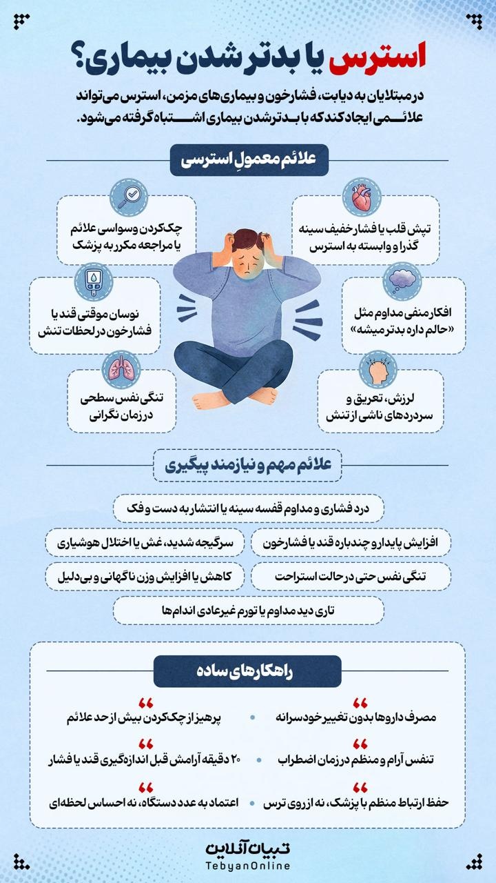 استرس یا بدتر شدن بیماری؟