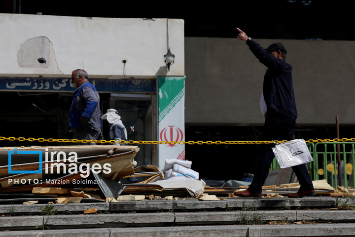 خسارات جنگ رمضان در مجموعه ورزشی آزادی