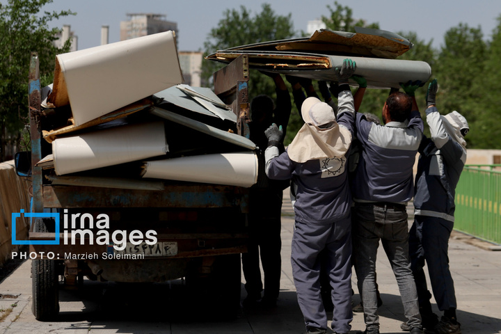 خسارات جنگ رمضان در مجموعه ورزشی آزادی