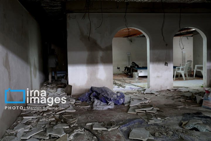 خسارات جنگ رمضان در مجموعه ورزشی آزادی