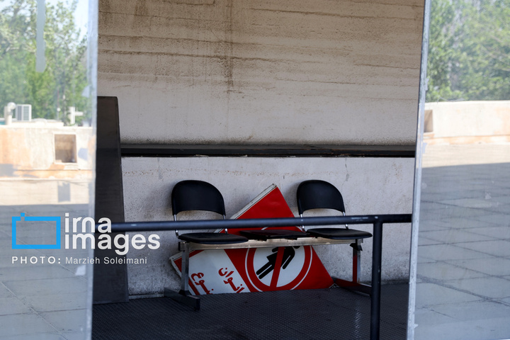 خسارات جنگ رمضان در مجموعه ورزشی آزادی