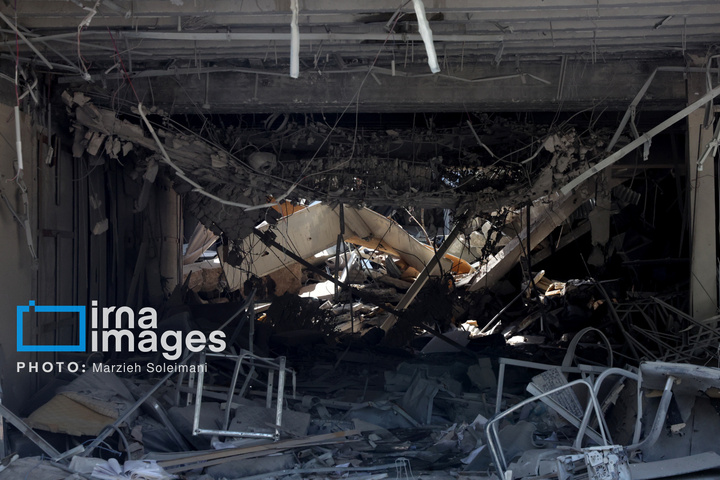 خسارات جنگ رمضان در مجموعه ورزشی آزادی