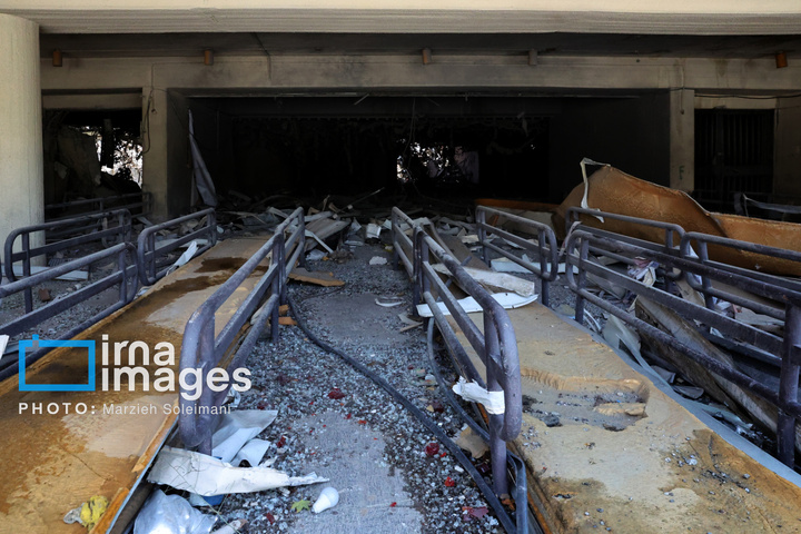 خسارات جنگ رمضان در مجموعه ورزشی آزادی