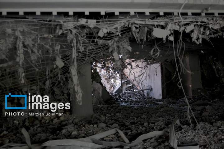 خسارات جنگ رمضان در مجموعه ورزشی آزادی