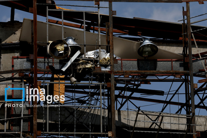 خسارات جنگ رمضان در مجموعه ورزشی آزادی