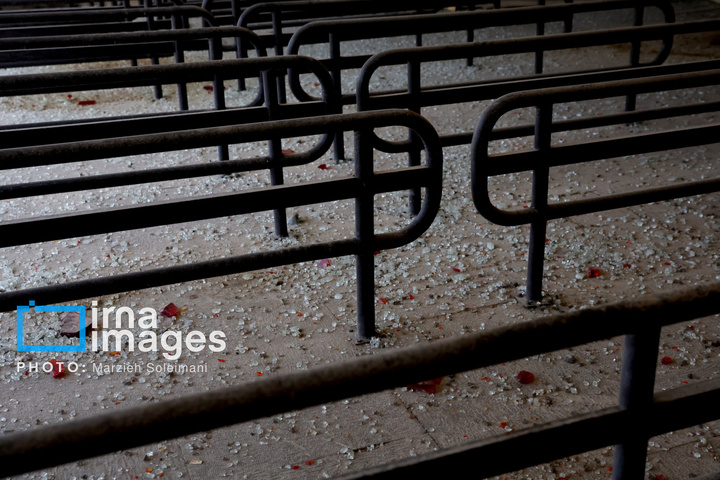 خسارات جنگ رمضان در مجموعه ورزشی آزادی