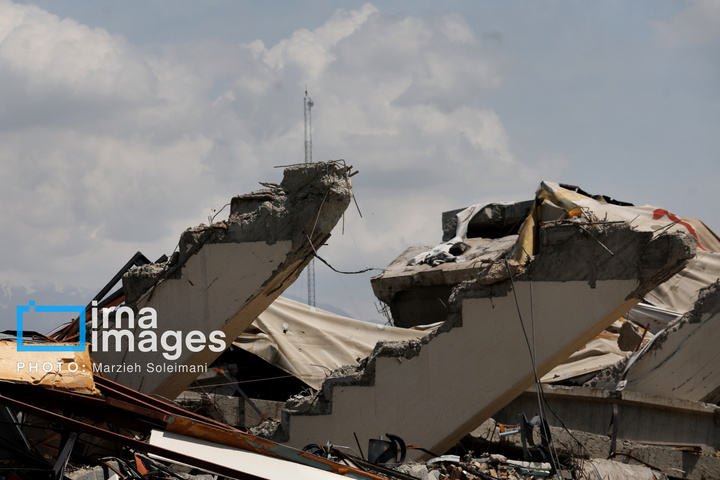 خسارات جنگ رمضان در مجموعه ورزشی آزادی