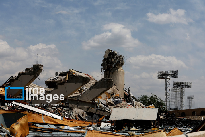 خسارات جنگ رمضان در مجموعه ورزشی آزادی