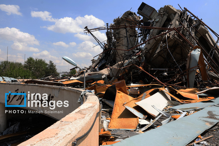 خسارات جنگ رمضان در مجموعه ورزشی آزادی