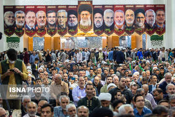 مراسم چهلم شهادت دکتر علی لاریجانی - حرم حضرت فاطمه معصومه سلام الله علیها