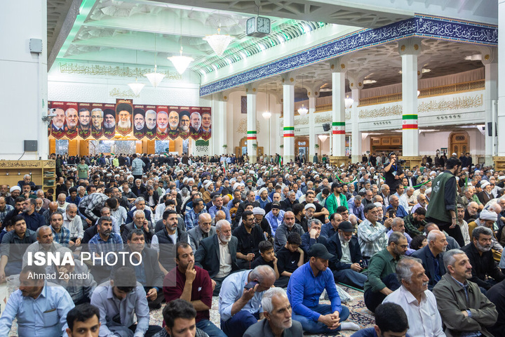 مراسم چهلم شهادت دکتر علی لاریجانی - حرم حضرت فاطمه معصومه سلام الله علیها