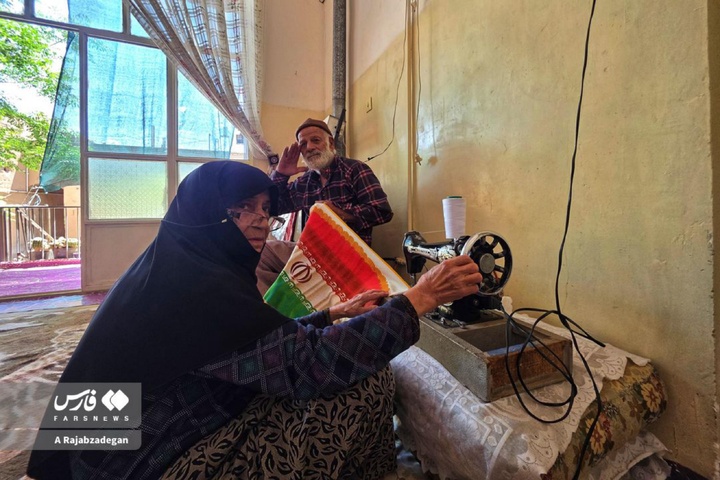 سنگر مقاومت با سوزن و نخ