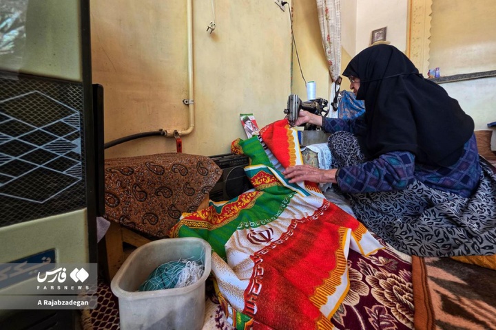 سنگر مقاومت با سوزن و نخ