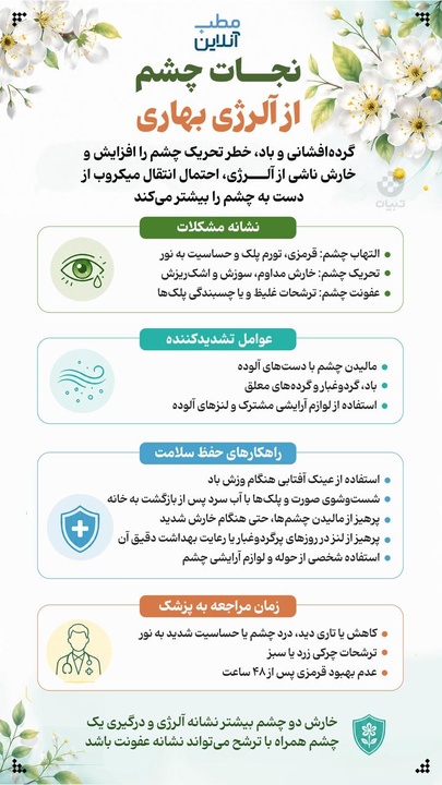نجات چشم از آلرژی بهاری