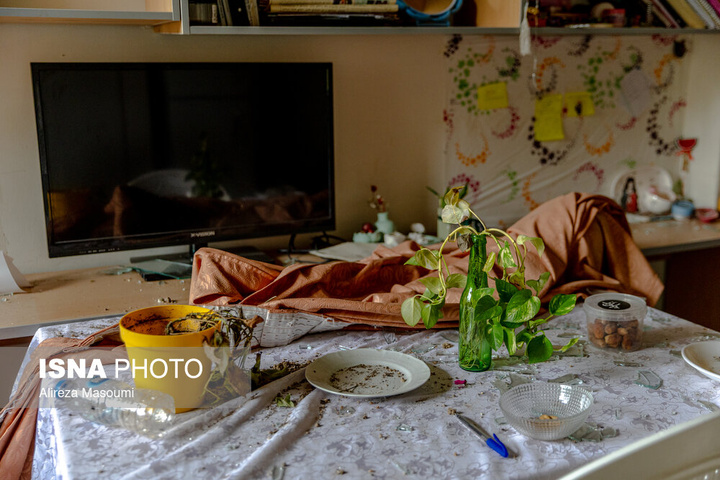 بازدید از آثار تجاوز آمریکا و رژیم صهیونیستی به دانشگاه شهید بهشتی