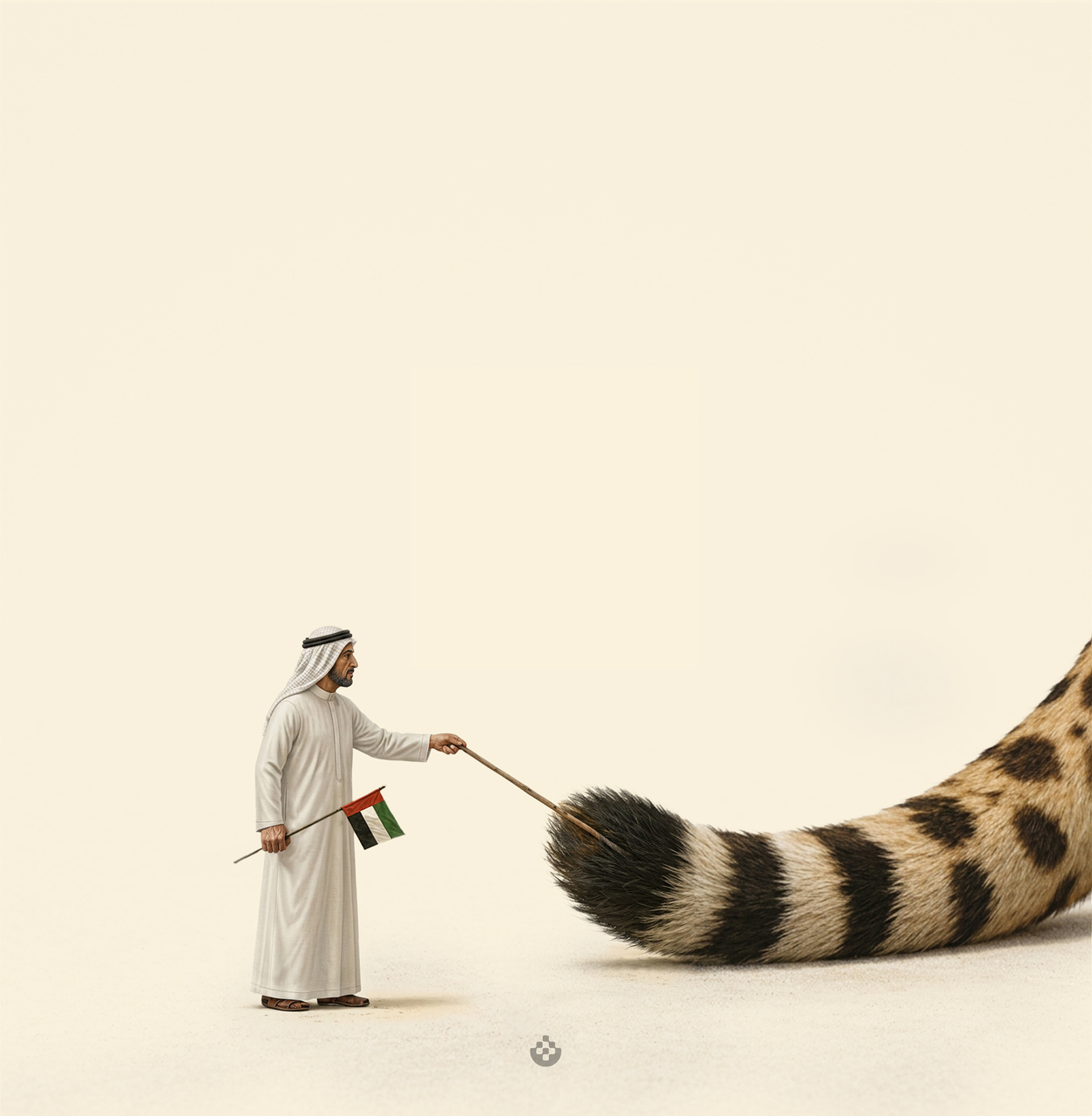 بازی با دم یوز!