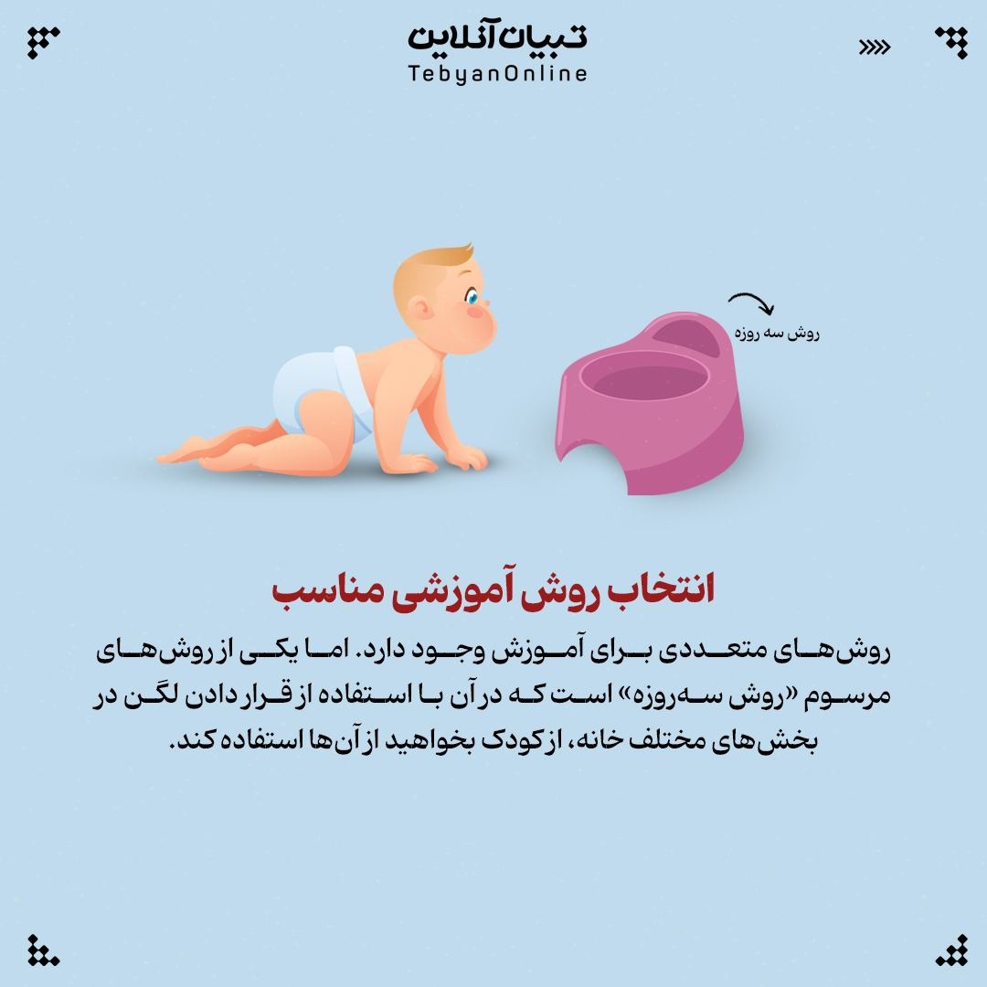 چطور به بچه‌ها توالت رفتن را یاد دهیم؟