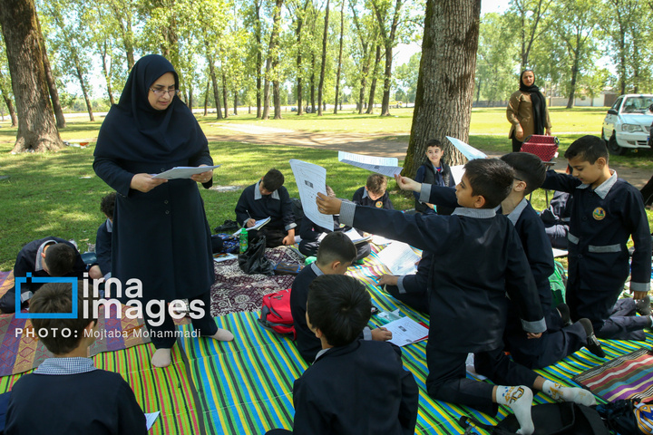 تحصیل زیر سایه درختان