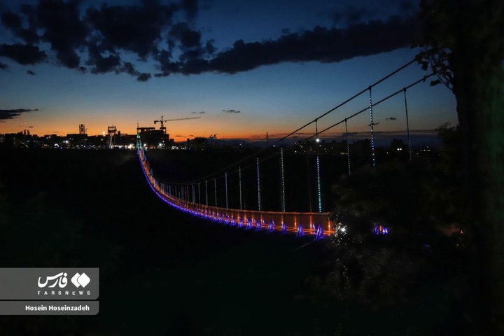 بزرگ‌ترین پل معلق خاورمیانه