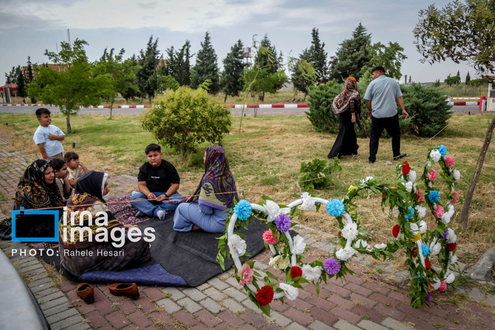 آیین «قارشیلاماق حاجی‌لاردان»