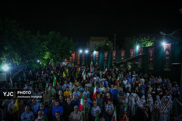صدمین شب اجتماعات شبانه در تهران