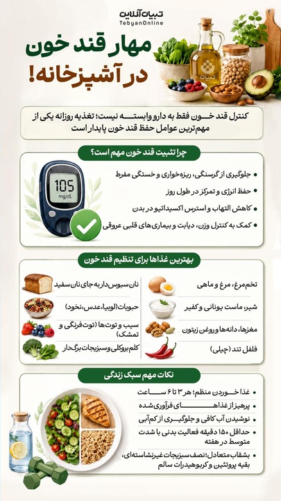 مهار قند خون در آشپزخانه!