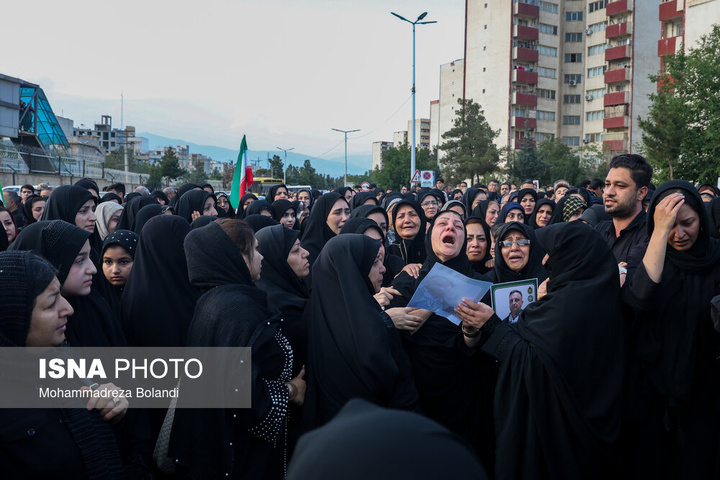 آیین تشییع ۲ شهید نیروی پدافند هوایی ارتش